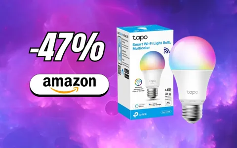 Lampadina smart compatibile con Alexa e Google Home ad un PREZZO RIDICOLO