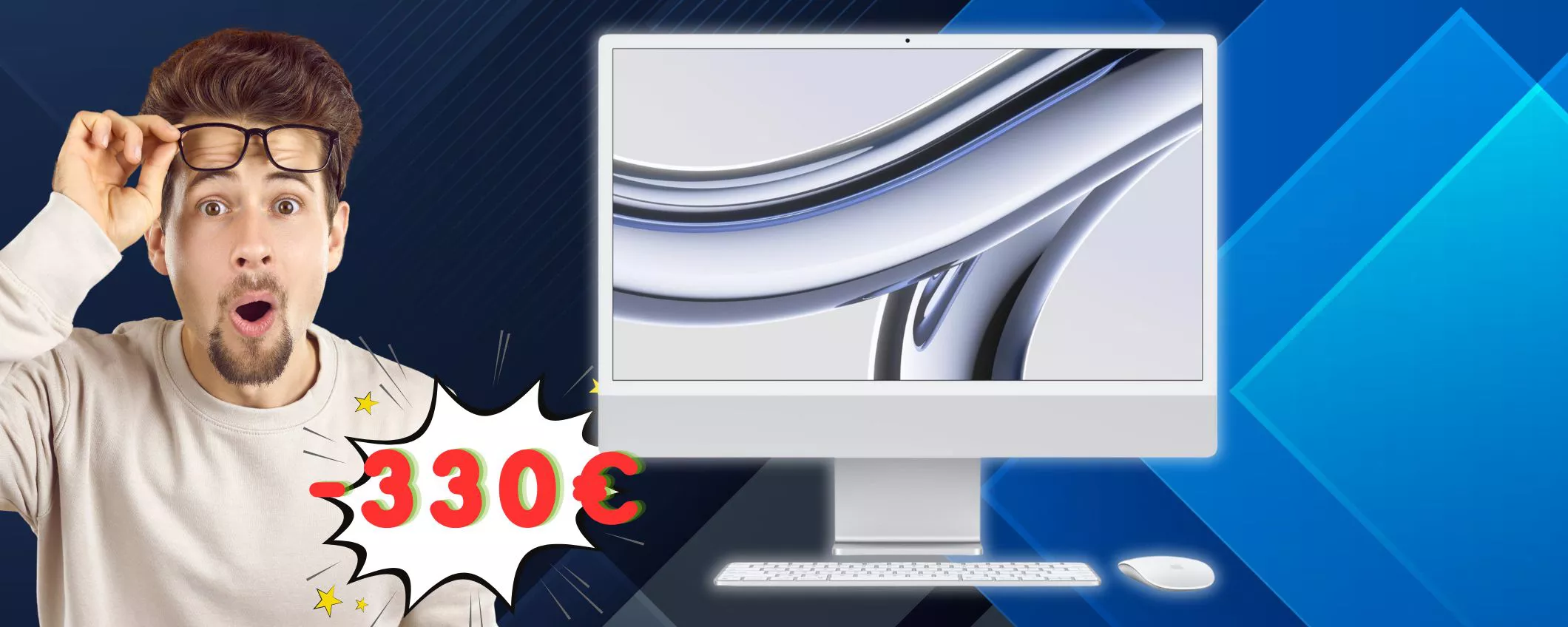 Sconto FOLLE per l'ultimo iMac: oggi costa 330€ IN MENO (-20%)