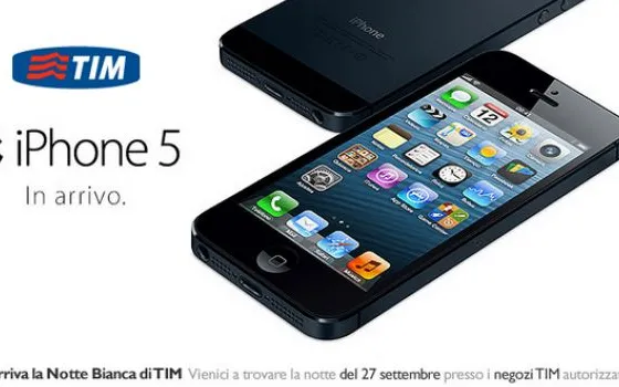 iPhone 5 a partire da 30 € al mese con TIM