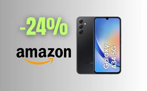 Amazon Single's Day: CROLLA il prezzo del Samsung Galaxy A34