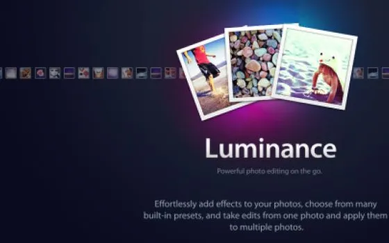Luminance, photo editing per iPhone e iPad, gratis per un periodo di tempo limitato