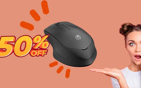Mouse HP ergonomico e super silenzioso a metà prezzo su Amazon