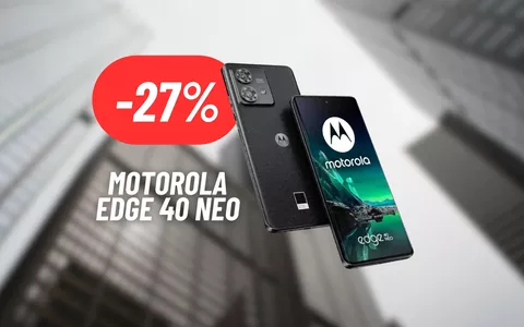 CALA A PICCO il prezzo del Motorola Edge 40 Neo: OFFERTA CHOC SU AMAZON