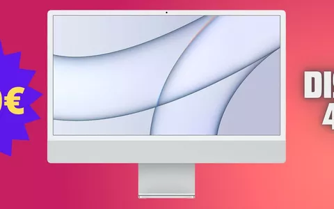 iMac M1 crolla a 600€ IN MENO: display 4.5K e SSD da 512 GB