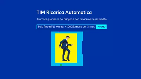 Attiva TIM Ricarica Automatica e ricevi 100GB al mese GRATIS