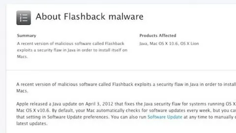 Apple lavora ad un tool di rimozione del Trojan Flashback
