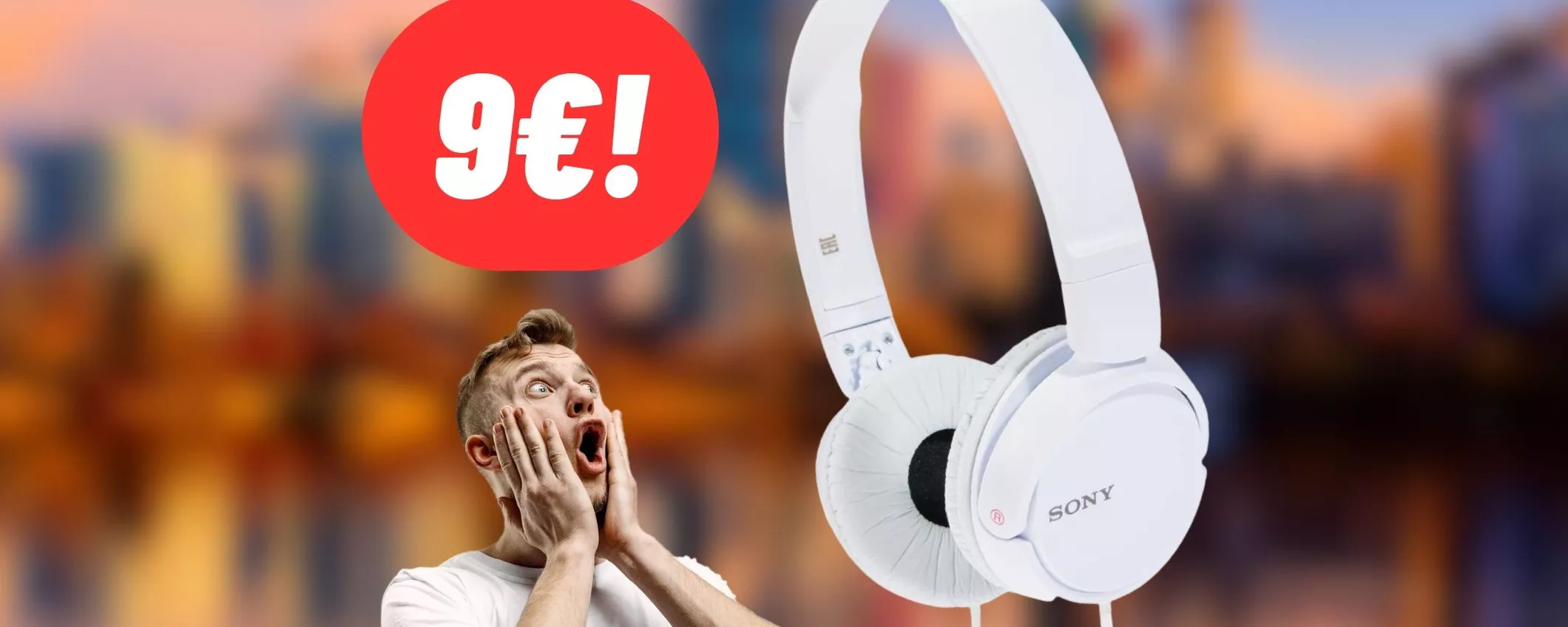 Cuffie on-ear Sony bianche a meno di 10€: offerta pazzesca su Amazon (-33%)