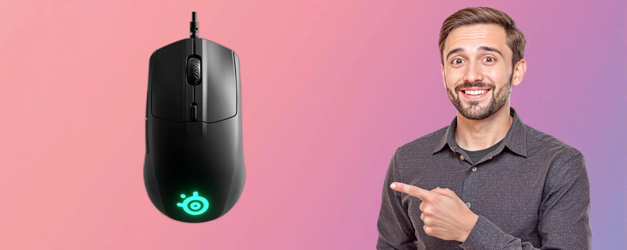 Mouse da gaming SteelSeries Rival 3: precisione e comfort a meno di 30€