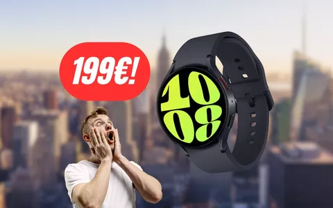 Samsung Galaxy Watch6: oggi costa meno di 200€, CHE AFFARE SU AMAZON