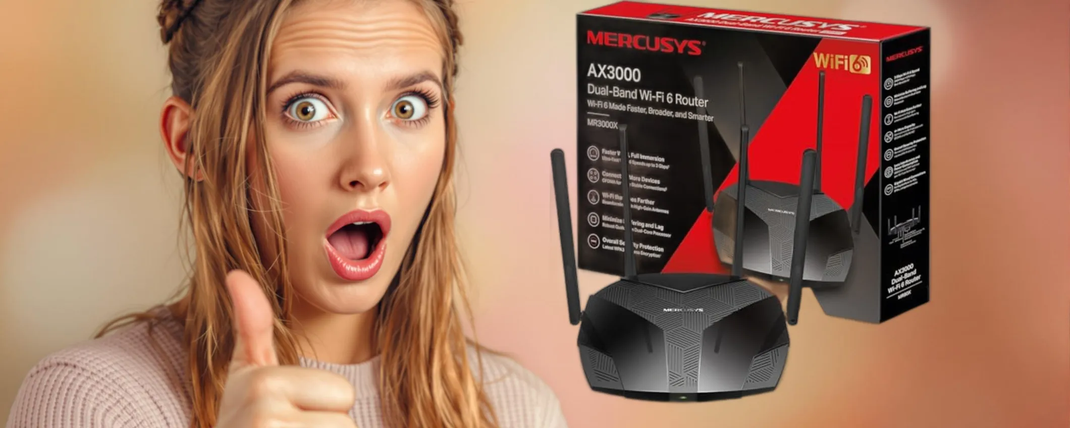 WiFi 6 super veloce in ogni angolo di casa con il Router TP-Link a meno di 40€