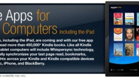 Amazon: pronta l'applicazione Kindle per iPad e dispositivi tablet