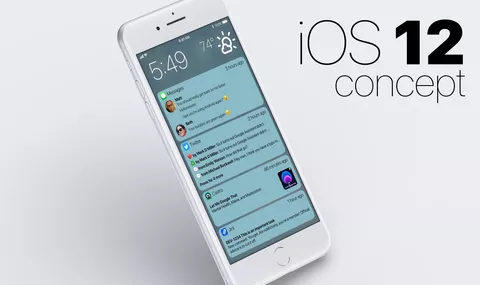 iOS 12, un concept mostra le Notifiche Raggruppate