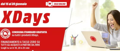 MediaWorld XDays, tanti sconti solo online