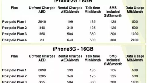 iPhone 3G da oggi in vendita negli Emirati Arabi