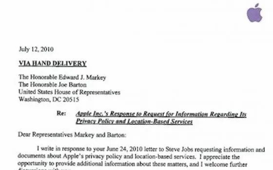 Apple: rassicurazioni sulla privacy per iAd e servizi location-based