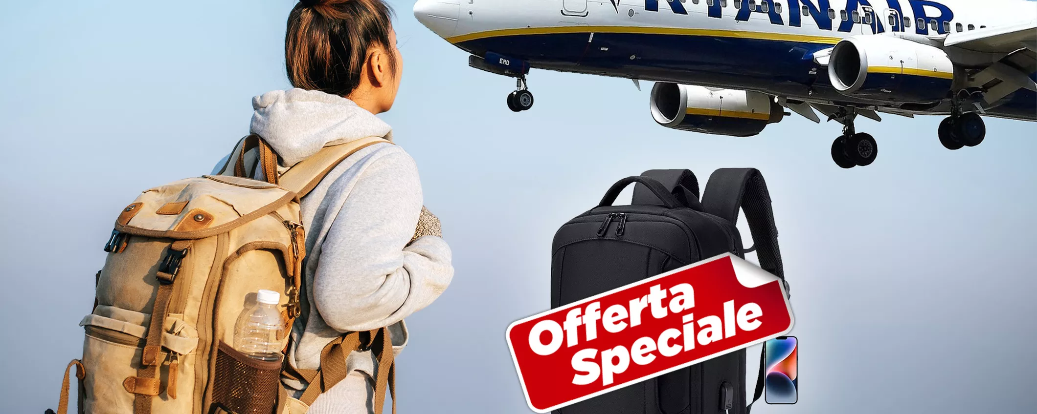 Zaino Bagaglio a mano torna in OFFERTA: la svolta per i viaggi low cost