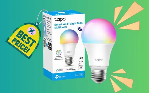 Lampadina WiFi TP-Link Tapo a quasi metà prezzo: oggi la paghi solo 7€