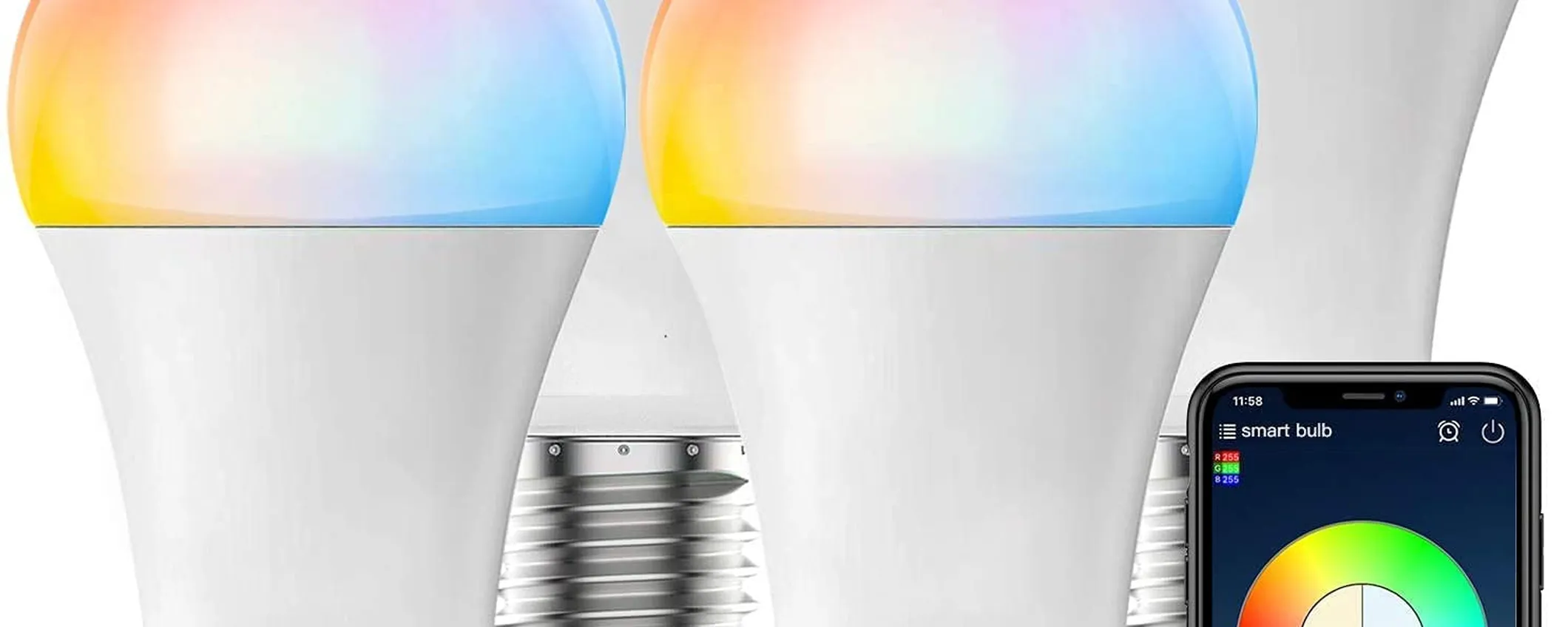 4 Lampadine WiFi Smart a 16,99€ con codice sconto