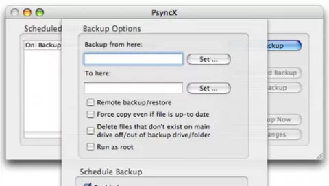 PsyncX: backup automatico per Mac