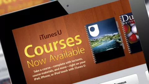 Aggiornamento iTunes U: creazione corsi e discussioni con gli studenti
