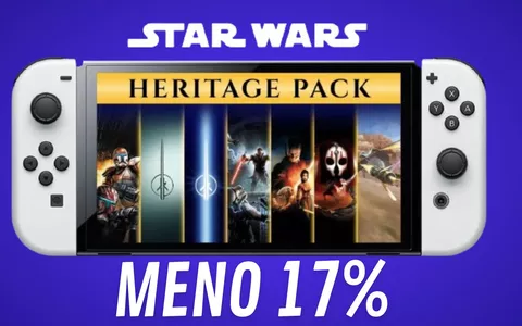 Star Wars Heritage Pack, la Forza e il maxi sconto Amazon scorrono potenti su Switch!
