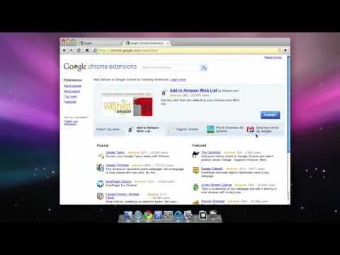 Demo of Google Chrome for Mac (beta)