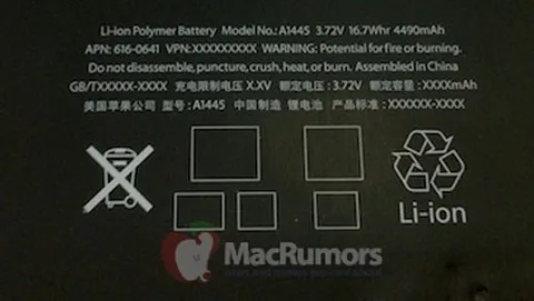 iPad mini, fotografata la batteria