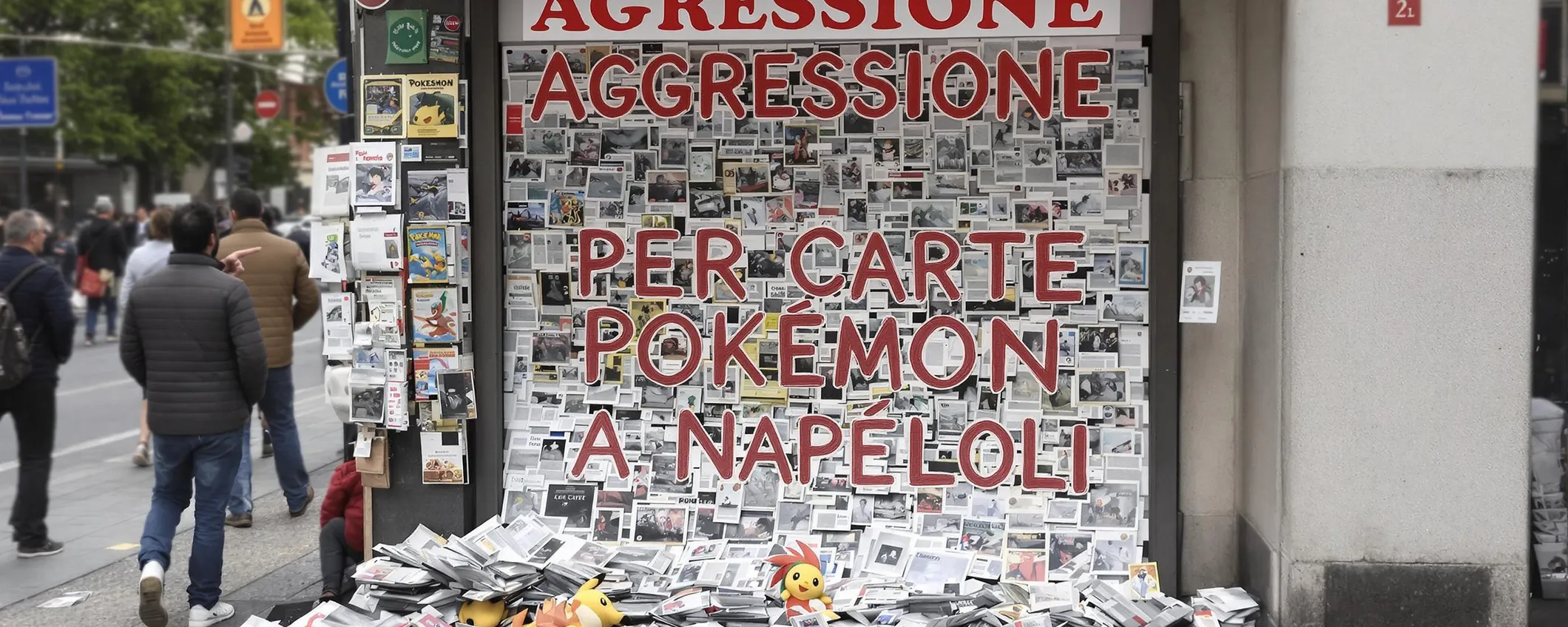 Aggressione per carte Pokémon a Napoli: l'edicola sotto attacco