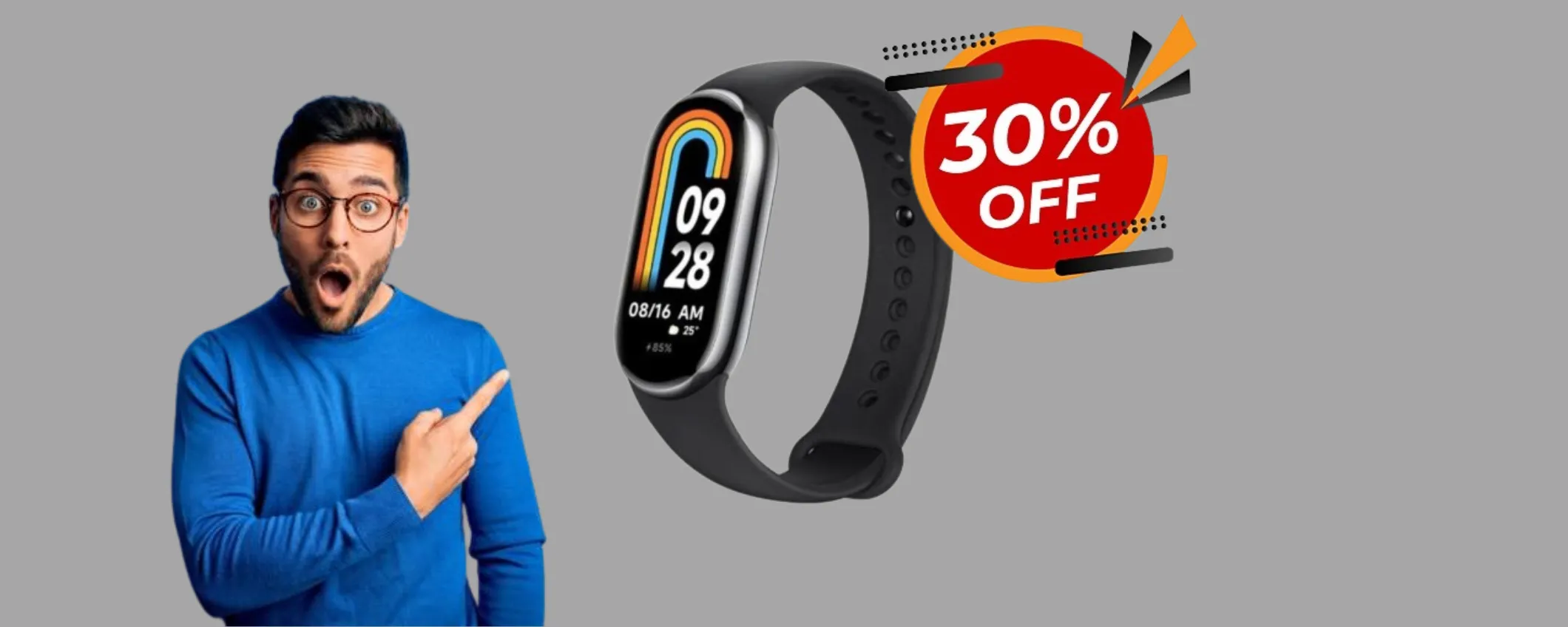 Xiaomi Mi Smart Band 8 con più di 150 modalità sportive a soli 25€