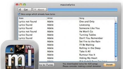 MassiveLyrics: il software italiano per aggiungere testi ad iTunes