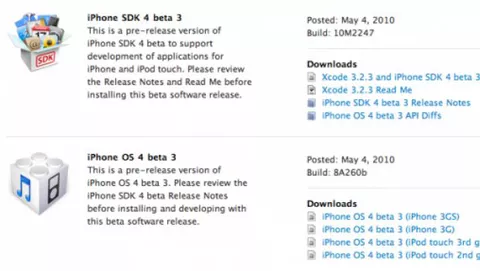 Apple rilascia agli sviluppatori iPhone OS 4.0 SDK beta 3