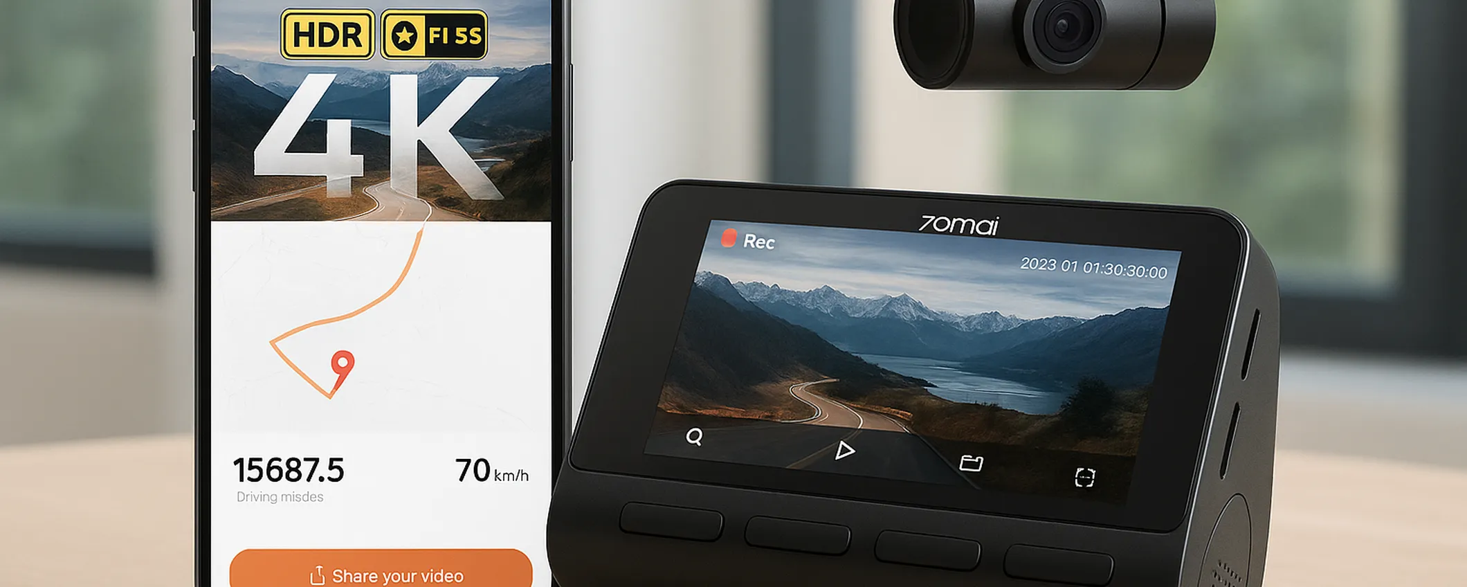 Dashcam 4K 70mai A800SE: qualità e sicurezza a un prezzo sorprendente