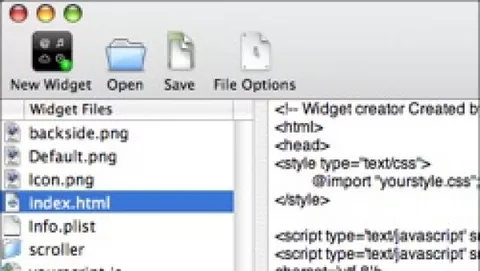 WCode: editor per widget