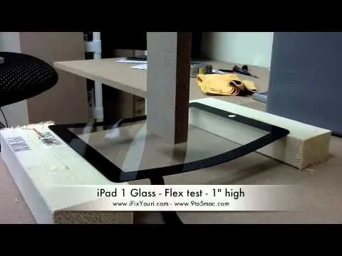 iPad 1 vs iPad 2 strength test by iFixYouri.com and 9to5mac.com