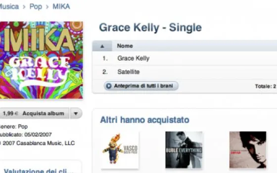 Warner Music: l'aumento dei prezzi dei brani musicali in iTunes Store ha fatto diminuire i guadagni