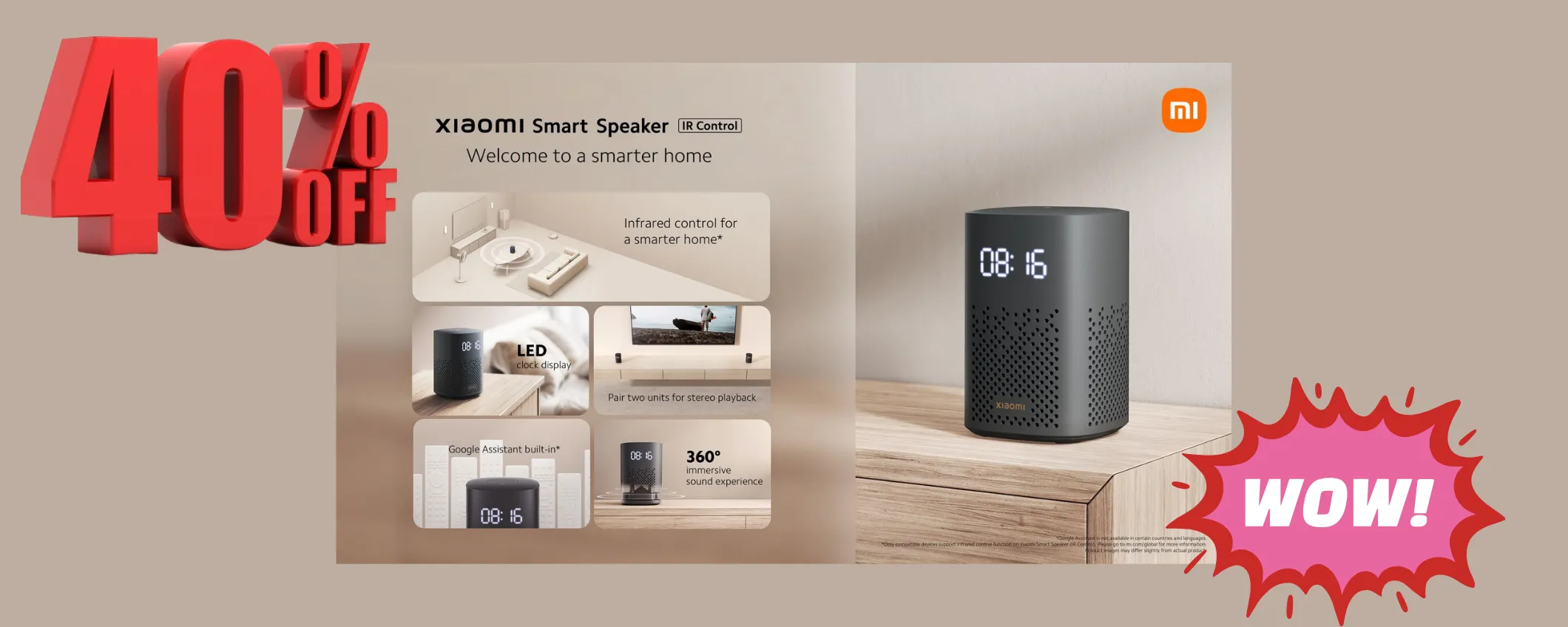 Xiaomi Smart Speaker a meno di 30€: approfitta del maxi sconto del -40%