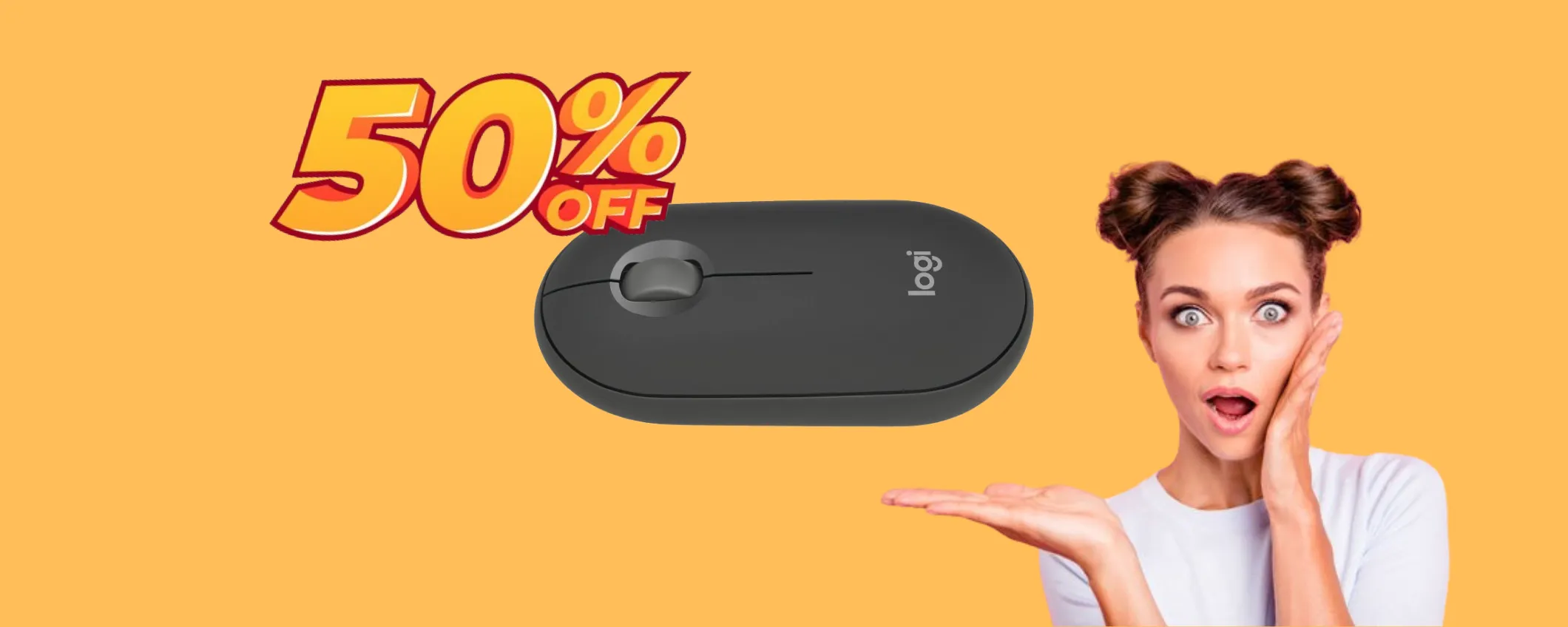 Mega Offerta di Primavera: Mouse wireless Logitech a metà prezzo (14€)