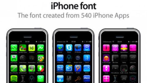 L'iPhone Font: 540 applicazioni e molte, molte ore per realizzarlo