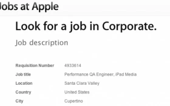Apple cerca un ingegnere per effettuare test sulle foto scattate con l'iPad