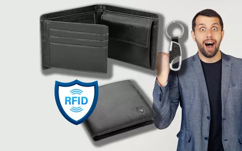Portafoglio Uomo con protezione RFID: eleganza e sicurezza a soli 14€!