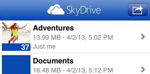 SkyDrive 3.0 per iOS supporta iPhone 5 e iPad Mini