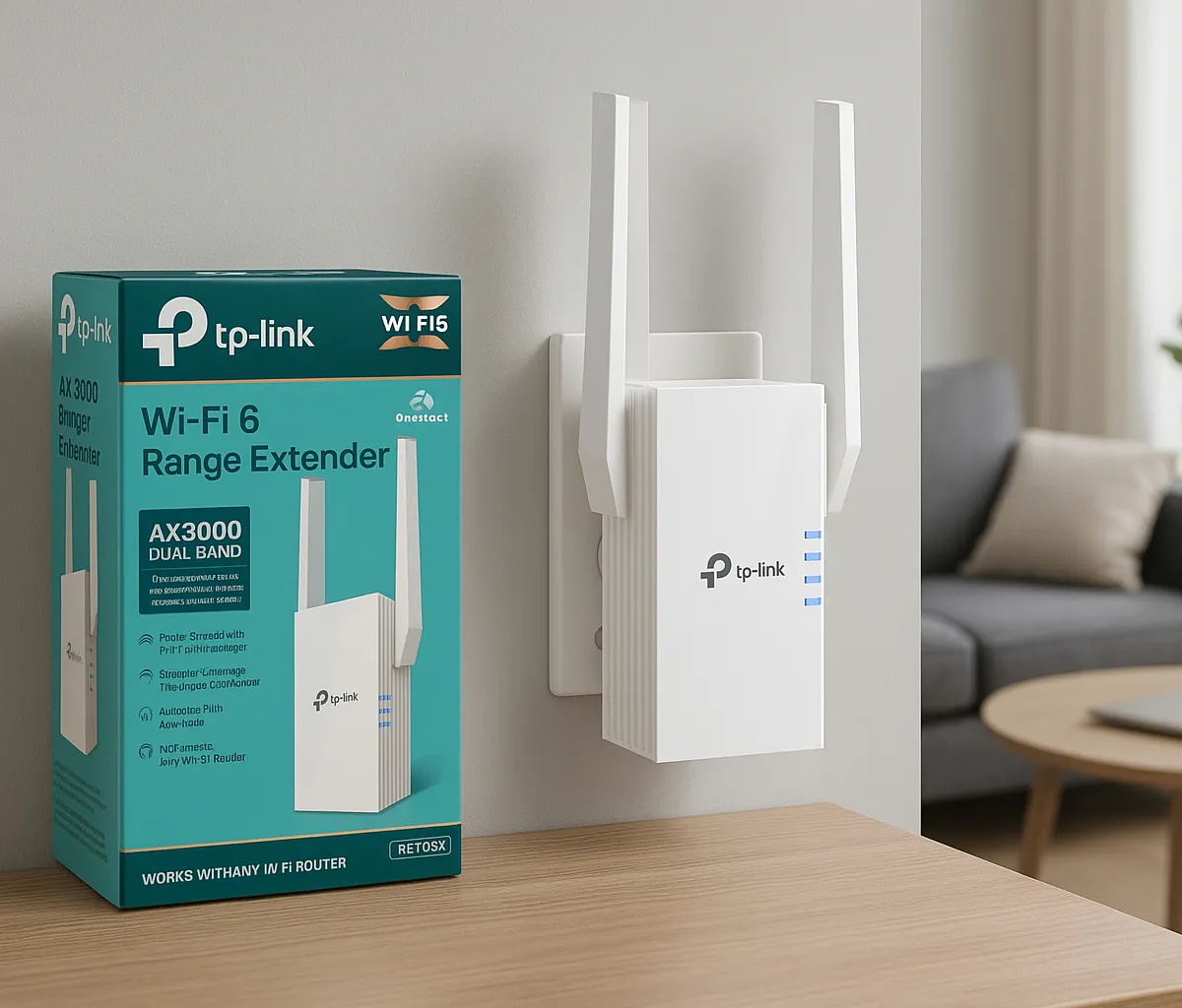TP-Link RE705X Amplificatore WiFi 6 AX3000 - Extender Con Porta Gigabit, OneMesh, Booster Segnale - Foto 2