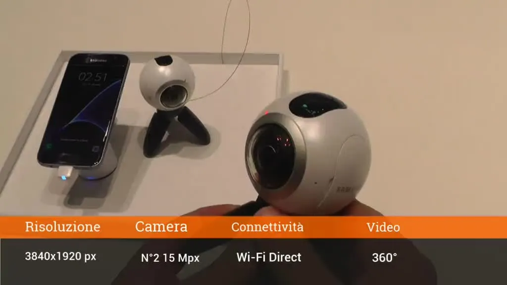 MWC 2016: Samsung Gear 360, videocamera VR