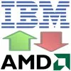 Trimestrali in chiaroscuro per IBM e AMD