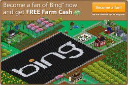 Bing punta su FarmVille per conquistare utenti