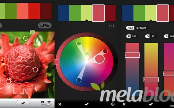 Adobe Kuler per iOS, cattura dei temi colore da iPhone