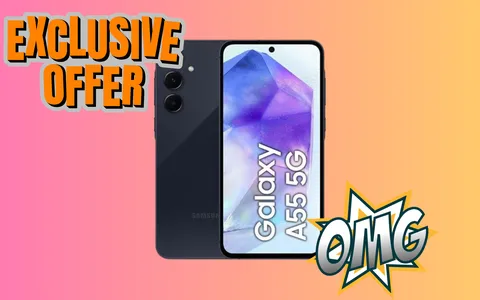 Samsung Galaxy A55 in doppio sconto: offerta limitatissima su eBay