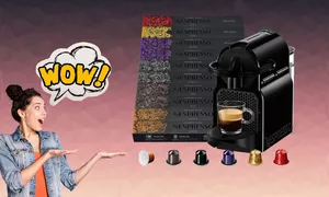 Macchina da caffè Nespresso (con 100 capsule IN OMAGGIO) in MEGA