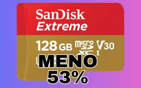 SanDisk Extreme 128 GB super veloce e super scontata PREZZO DIMEZZATO