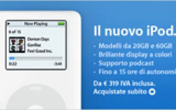 Il nuovo iPod!